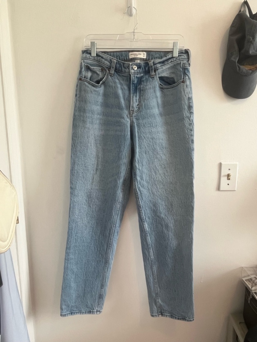 Abercrombie & Fitch Light Blue Straight Leg Jeans - curve love